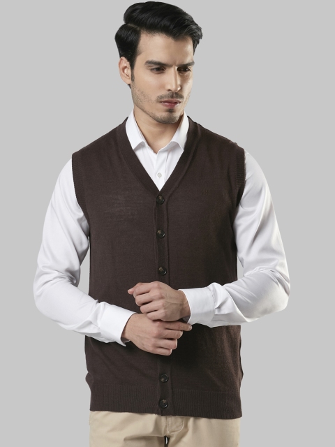 

Raymond Men Brown Solid Sweater