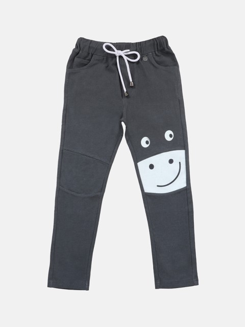 

Lil Tomatoes Boys Grey Solid Track Pants
