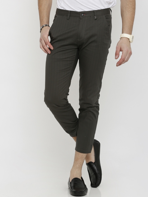 

Rex Straut Jeans Men Taupe Smart Slim Fit Solid Regular Trousers