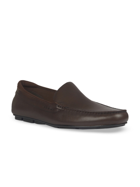 

ALDO Men Dark Brown Leather Loafers