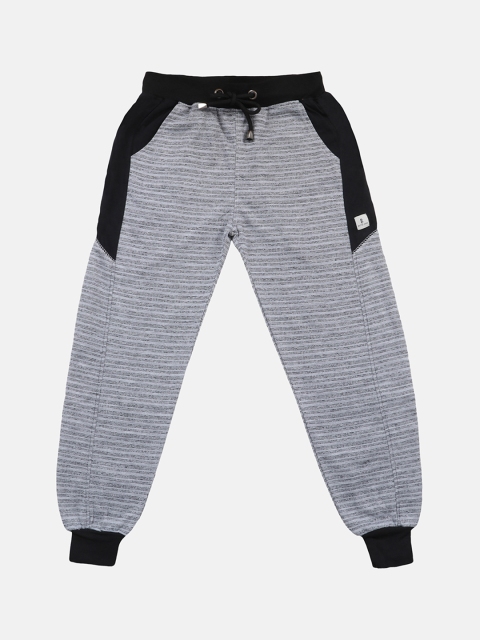 

Lil Tomatoes Boys Grey Melange Striped Joggers
