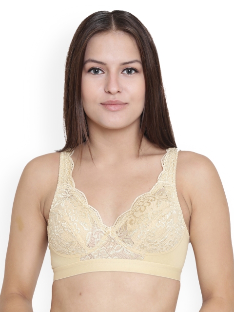 

Floret Beige Lace Non-Wired Non Padded Everyday Bra