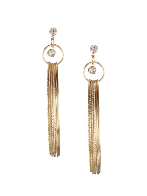 

Mali Fionna Gold-Toned Quirky Drop Earrings