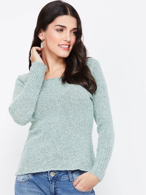 

CODE by Lifestyle Women Green Self Design Sweater