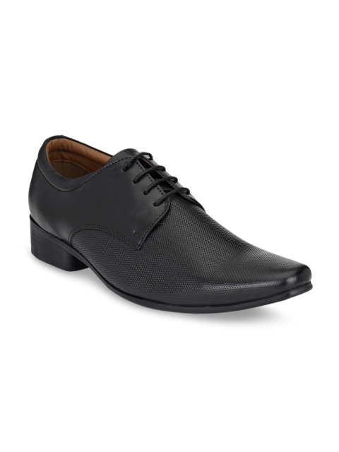 

Rodolfo Darrell Men Black Textured Leather Formal Derbys
