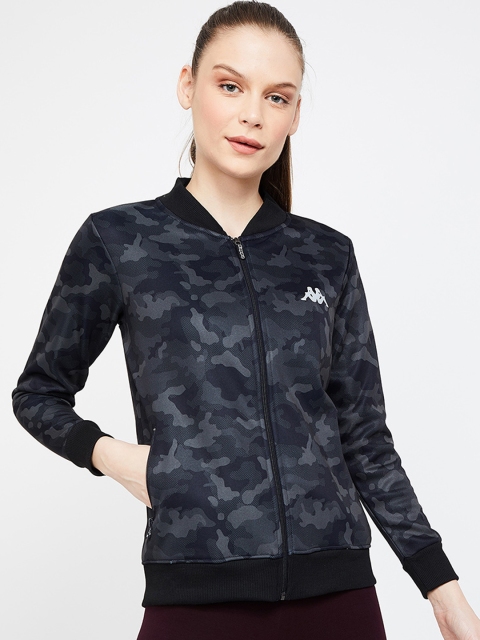 

Kappa Women Navy Blue & Grey Printed Sweatshirt