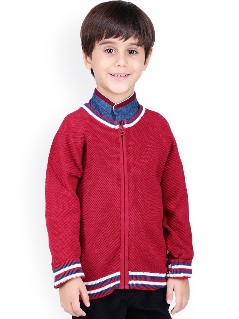 

One Friday Boys Red Solid Sweater