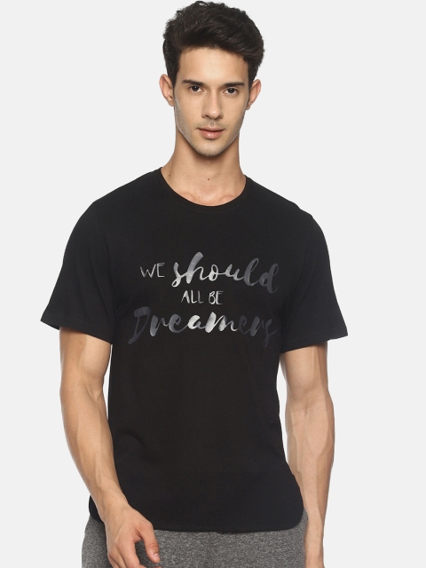 

Soul Space Men Black Printed Round Neck T-shirt