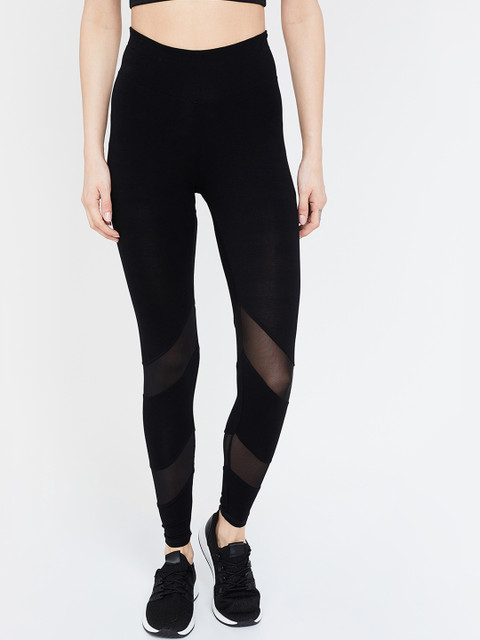 

Kappa Women Black Solid Knitted Tights