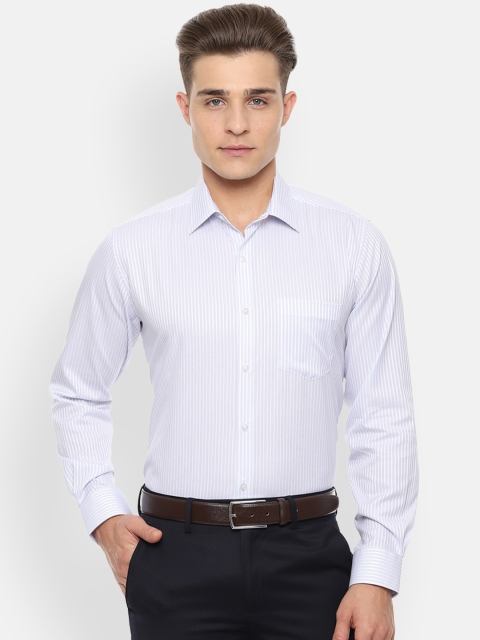 

Van Heusen Men Blue Regular Fit Striped Formal Shirt