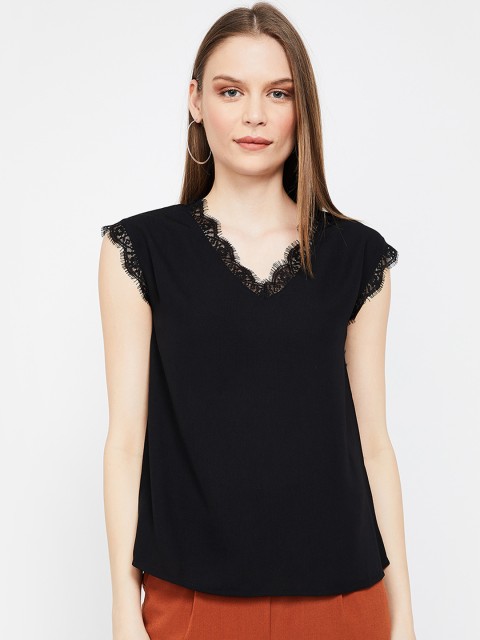 

Bossini Women Black Solid Top