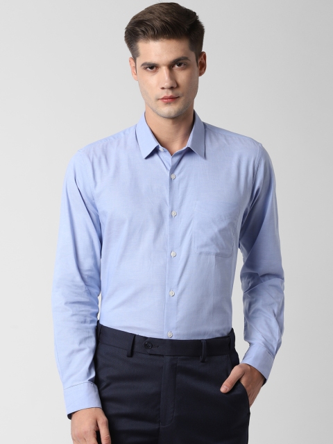

Peter England Men Blue Solid Regular Fit Formal Shirt
