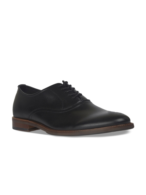 

ALDO Men Black Solid Formal Leather Oxfords