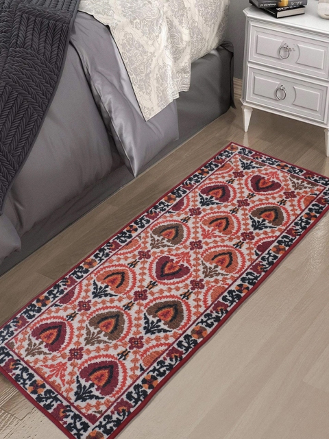RUGSMITH Multicoloured Printed Anti-Skid Floor Runner, Multi