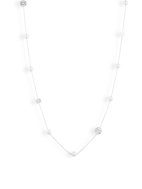 

bebe Silver-Plated Chain with Pearls