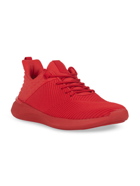 

ALDO Men Red Woven Design Mid-Top Sneakers