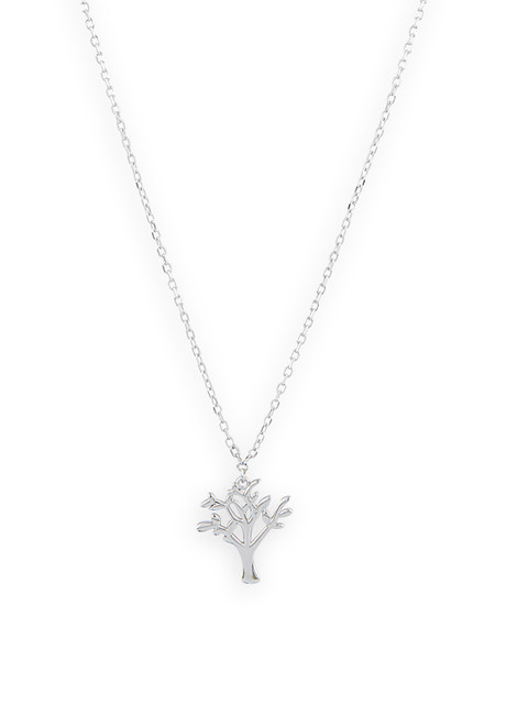 

bebe Silver-Plated Pendant With Chain