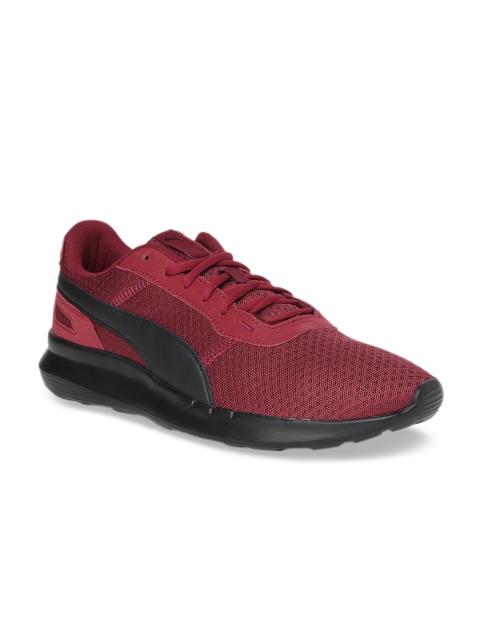 

Puma Unisex Maroon & Black Mesh ST Activate Running Shoes