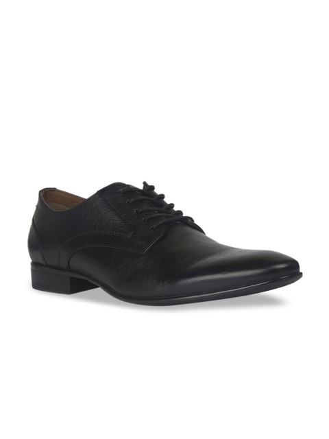 

ALDO Men Black Solid Formal Leather Derbys