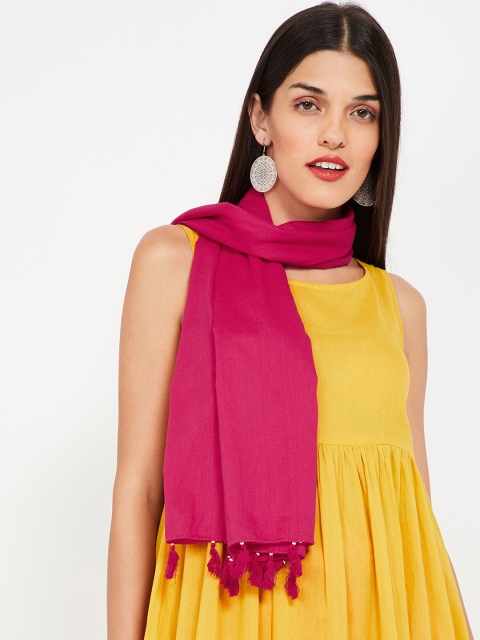 

Melange by Lifestyle Women Pink Solid Dupatta