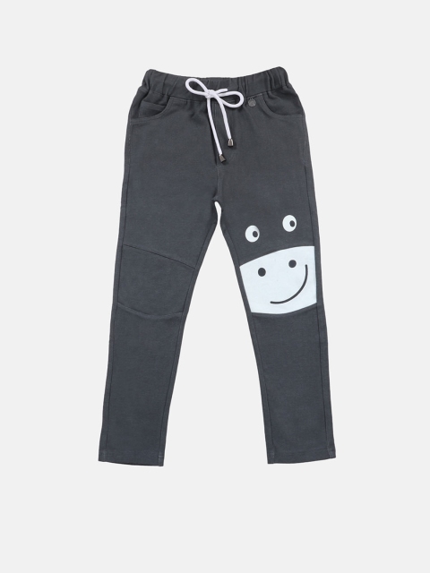 

Lil Tomatoes Boys Grey Printed Track Pants