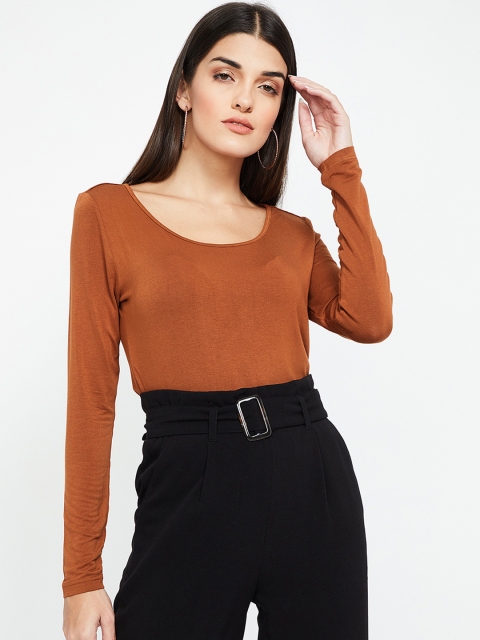 

CODE by Lifestyle Women Brown Solid Top