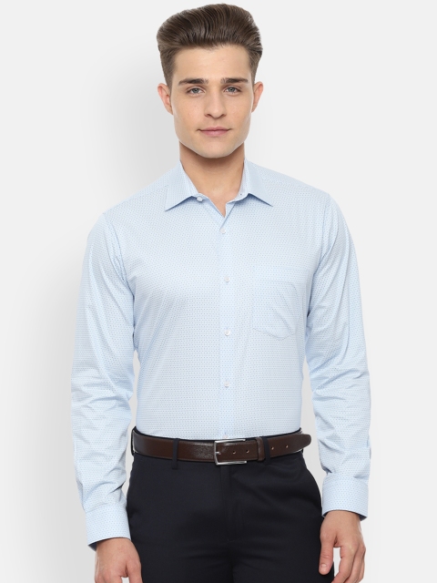 

Van Heusen Men Blue Regular Fit Printed Formal Shirt