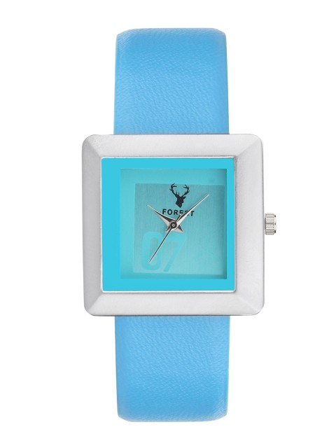 

Hobforestessentials Women Blue & Silver-Toned Analogue Watch