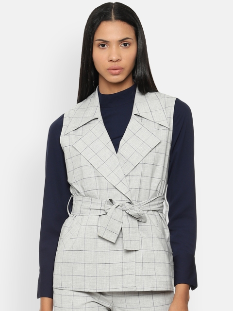 

Van Heusen Woman Women Grey Checked Blazer