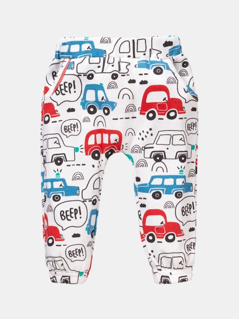 

Pranava Girls White Graphic Printed Organic Cotton Sustainable Lounge Pants