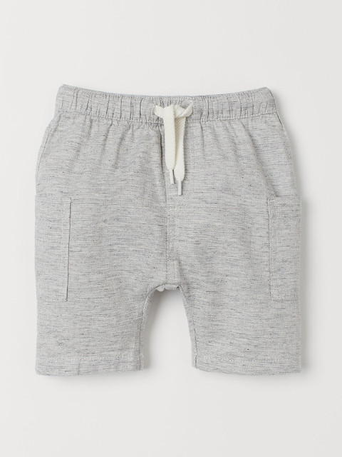 

H&M Kids Grey Melange Cotton-Blend Shorts