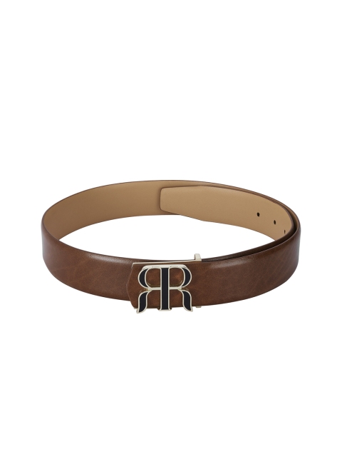 

Raymond Men Brown Leather Solid Belt