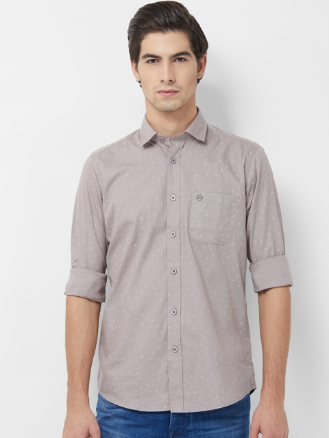 

Integriti Men Grey Slim Fit Printed Casual Shirt
