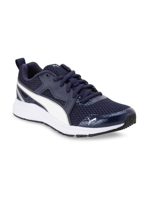 

Puma Unisex Navy Blue Mesh Pure Jogger Jr Sneakers