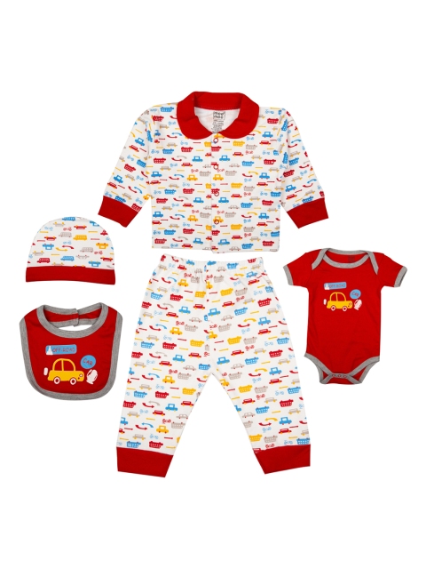 

MeeMee Kids Red & White Printed Co-Ord Set