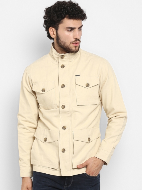 

Red Tape Men Beige Solid Padded Jacket