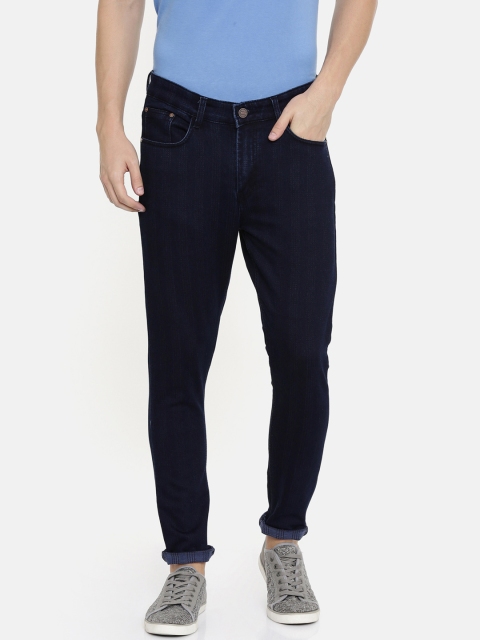 

CINOCCI Men Blue Slim Fit Mid-Rise Clean Look Jeans