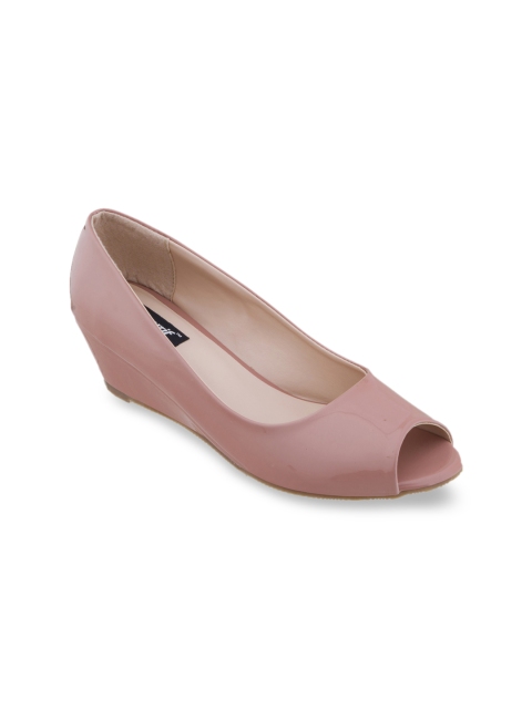 

Sherrif Shoes Women Nude-Coloured Solid Peep Toes