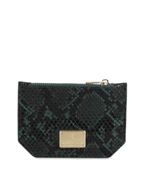 

Van Heusen Woman Green Snakeskin Printed Clutch