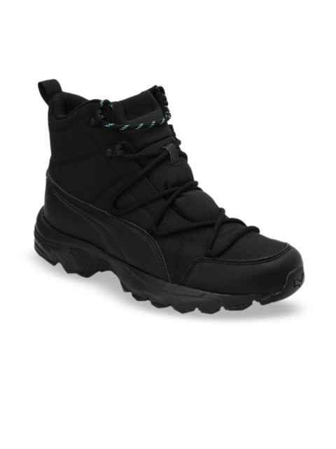 

Puma Unisex Black Solid Mesh High-Top Axis Trail Sneakers