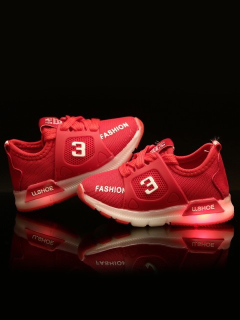 

PASSION PETALS Kids Red LED Sneakers