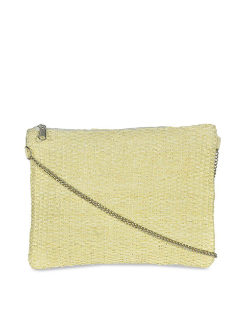 

Diwaah Cream-Coloured Self Design Sling Bag