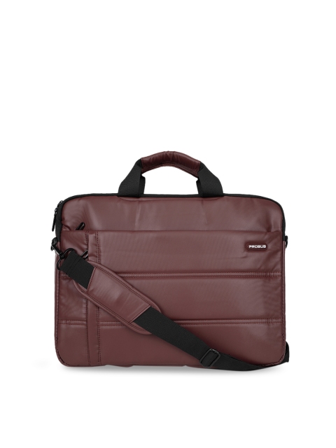 

PROBUS Unisex Brown Solid 15.6 inches Laptop Bag