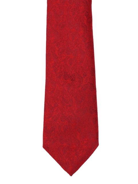 

Calvadoss Men Red Woven Design Broad Tie