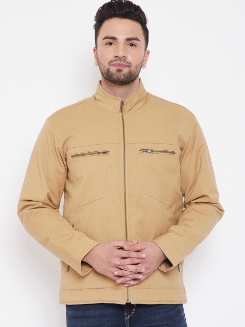 

Canary London Men Khaki Brown Solid Tailored Jacket