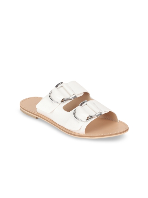 

Van Heusen Woman Women White Solid Open Toe Flats