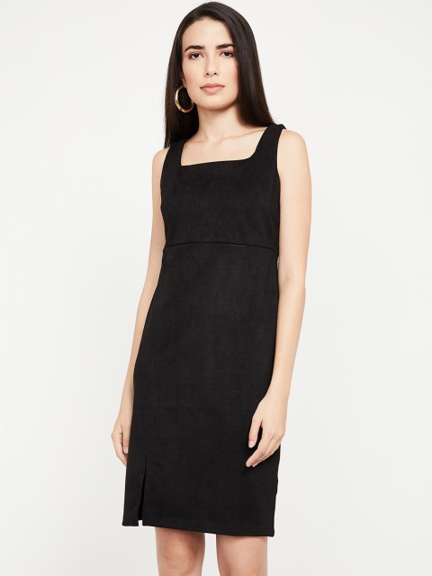 

CODE by Lifestyle Women Black Solid Sheath Dress