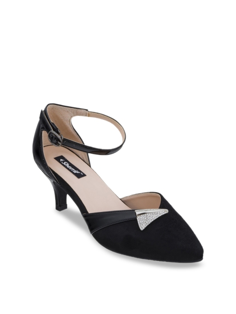 

Sherrif Shoes Women Black Solid Pumps