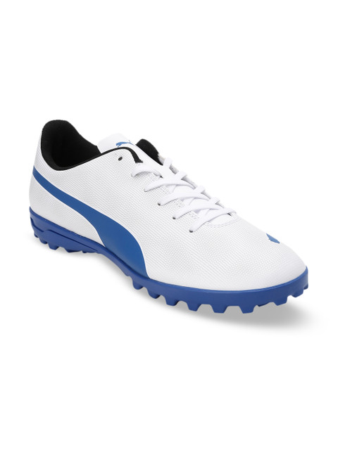 

Puma Men White & Blue Synthetic Rapido TT Football Shoes