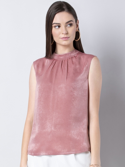 

FabAlley Women Pink Solid Top